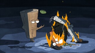 黑色讽刺动画短片《木头与柴火》，一场残酷雪夜中的荒蛮故事！
