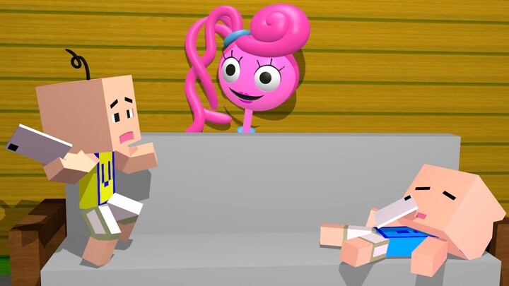 Upin ipin vs Mommy Long Legs