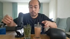 ASMR DRINKING SOUNDS - HONG KONG MILK TEA & MINT TEA + TAPPING ON MY FAVOURITE I