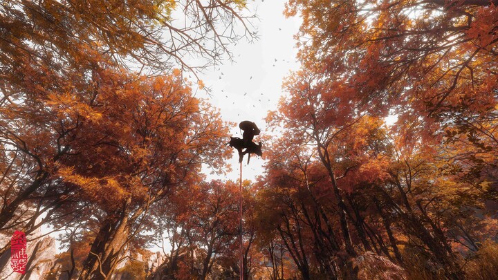 Black Myth: Wukong, but a photographer battling the Mysterious Man