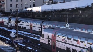 Trains in Thalwil with Simulated trainspotter!! Link in description to his channel