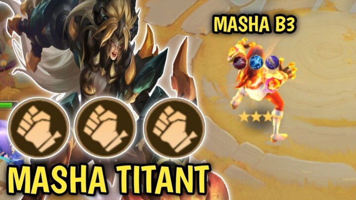 MASHA TITANT ! RATA SEMUA DENGAN 1 MASHA BINTANG 3 !