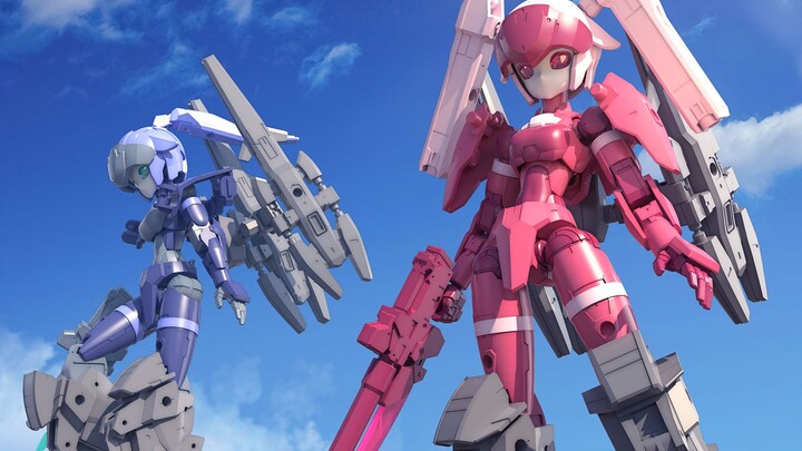 Bandai New Product - 30MM (Real Machine Girl) 1144 EXM-H15AB and Akirubi (Model A, B)