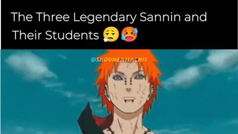 the Three legendary sannin with their Students