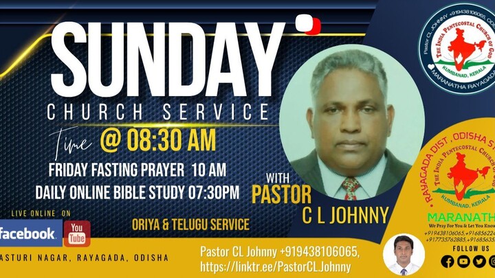 Bible Sermon by Pastor CL Johny 28 August 2022