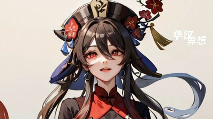 【AI动画】看我胡桃七十二变，主打一个反差，美丽坏女人