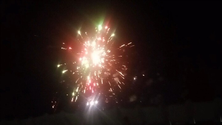 fireworks in my village