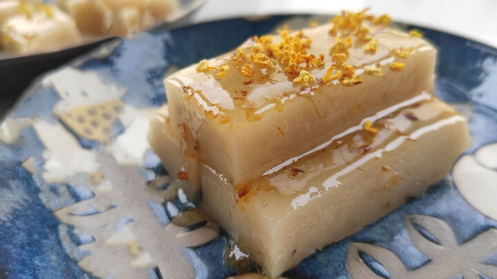 Empresses in the Palace: Lotus Root Starch Cake with Osmanthus Flowers