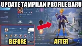 UPDATE TAMPILAN BARU DI PROFILE !! BISA PASANG ANIMASI HERO FAVORITE ! BURUAN COBA