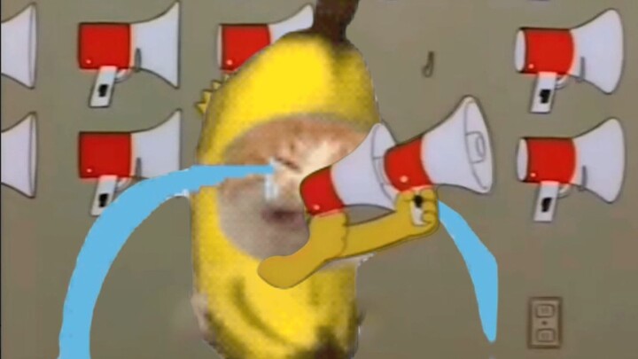 Banana Cat teaches you how to use a loudspeaker