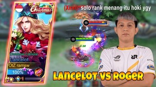 SOLO RANK MENANG ITU HOKI KATA XINNN wkwkw | LANCELOT GAMEPLAY | MLBB