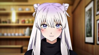 White hair sister is so cute