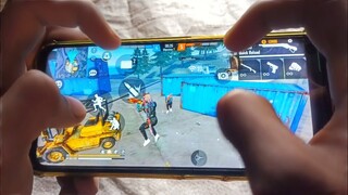 Realme narzo 20 pro free fire gameplay test 4 finger claw handcam m1887 onetap headshot 90HZ display