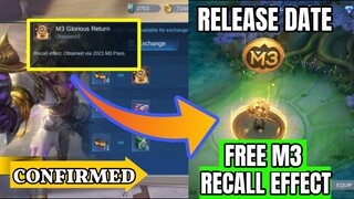 Confirmed! M3 Recall Effect is FREE ONLY | How To Get M3 Recall Revealed | MLBB