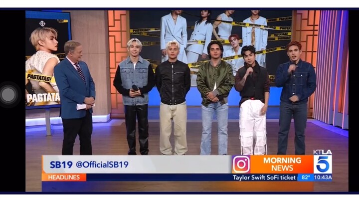 SB19 Performance on KTLA5 Morning News Live Performance#SB19 #PAGTATAG  #SB19onKTLA5