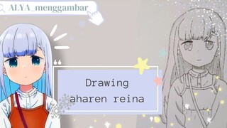 muka loli satu ini sangatlah datar🗿🗿(drawing aharen reina)