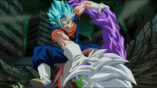 Vegito SSJ Blue vs Zamasu Full Fight, Zeno Destroyed the entire Zamasu Universe English Dub