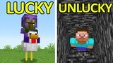 LUCKIEST vs UNLUCKIEST Minecraft Moments #4