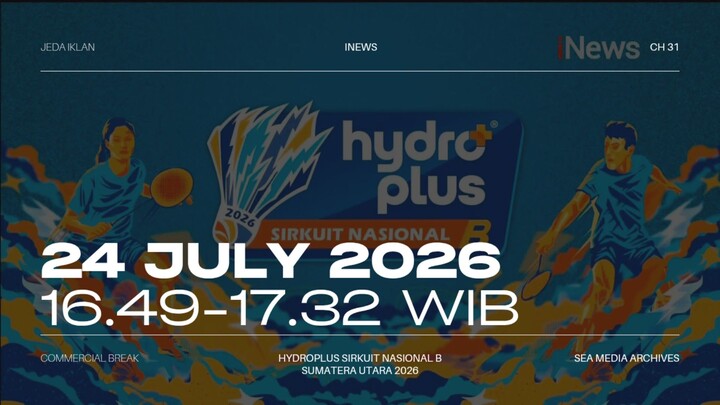 iNews HD (Indonesia) Commercial Break during Sirkuit Nasional B 2026 - 2026/06/24 16.49-17.32 WIB