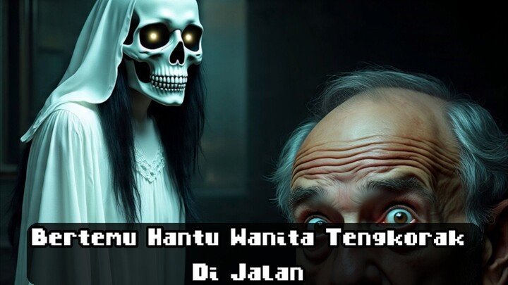 Bertemu Hantu Wanita Tengkorak Di Jalan (AI storytelling) WilStory