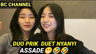 CATHHEZ N VALESKA DUET NYANYI LAGU ASSADE || DUO PRIK BERSATU😁