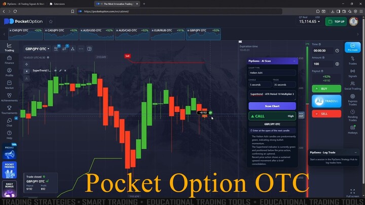 PipGems AI Signal Scanner Tutorial — Pocket Option