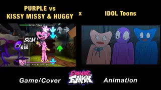 PURPLE vs Kissy Missy & Huggy Wuggy | Rainbow Friends x Poppy Playtime x FNF Animation x GAME