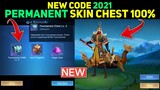 Redeem Code Tournament Chest Lvl.3 Permanent Skin 100% Guaranteed | Mobile Legends