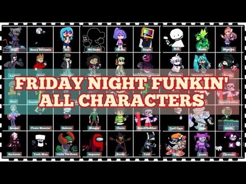 Friday Night Funkin All Characters Names Fnf All Characters Name Kapi Beethoven Virus Garcello Bstation