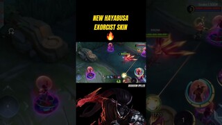 NEW HAYABUSA EXORCIST SKIN REVIEW #mlbb #mobilelegends #mlbbshorts #mplid #mplph #rylles #mplindo