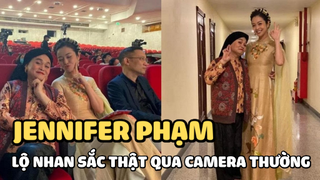 Hoa hậu Jennifer Phạm lộ nhan sắc thật qua camera thường khiến nhiều người ngỡ ngàng