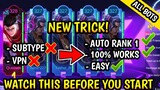 NEW BUG TRICK! AUTO RANK 1 TO GET PROMO DIAMOND (MUST WATCH) | 515 CARNIVAL PARTY EVENT - MLBB