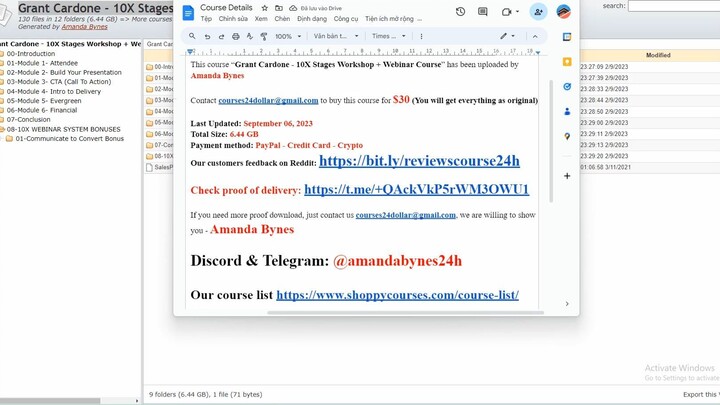 [$30] Grant Cardone – 10X Stages Workshop + Webinar Course