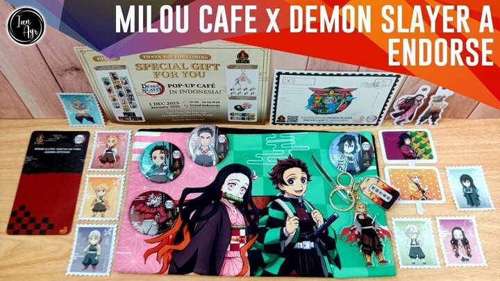 [ REVIEW ] Milou Ebisu Cafe x Kimetsu no Yaiba 鬼滅の刃 Demon Slayer Merch A Tanjiro 竈門 炭治郎 Nezuko 禰豆子