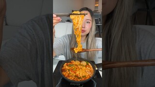 Buldak Spicy Cheesy Stew Noodles #food #mukbang