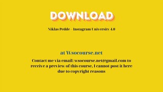 [GET] Niklas Pedde – Instagram University 4.0