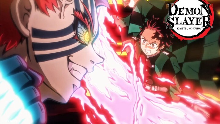 EPIC GILE TANJIRO VS AKAZA INFINITY CASTLE 🔥🔥🔥