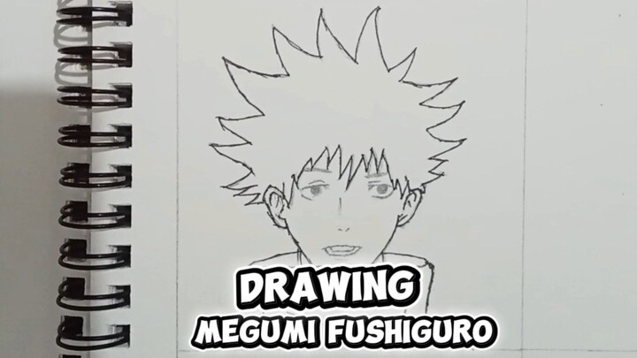 Drawing Megumi Fushiguro, tapi hasil akhirnya malah gak mirip