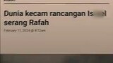 Rafah adalah tempat terakhir pelindung di Palestina jika Rafah diserang lantas mereka harus keman😭