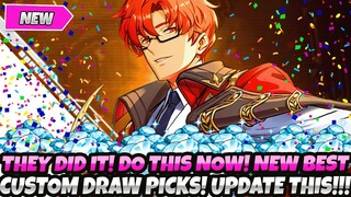 *THEY OFFICIALLY DID IT! MAKE SURE YOU DO THIS NOW!* NEW BEST CUSTOM DRAW PICKS (Solo Leveling Arise