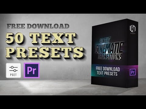 Free 50 Text Transitions Presets For Premiere Pro