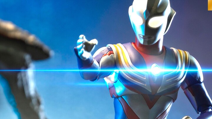 Take a blockbuster movie for the toys! Ultraman Tiga SHF real bone sculpture composite short film sh