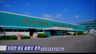 Encontro comemorativo na Fábrica Geral de Medicamentos Jongsong