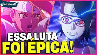 SARADA VS. CHOCHO! LUTA ÉPICA DEMAIS! - BORUTO ANIME EP. 225