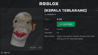 DILARANG MENGGUNAKAN KEPALA ROBLOX INI !!! FELIPE HEAD ROBLOX