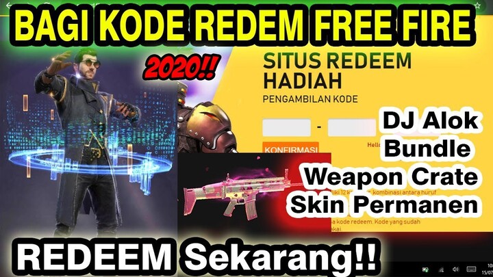 REDEEM SEKARANG! BAGI BAGI KODE REDEEM FREE FIRE TERBARU HARI INI 2020