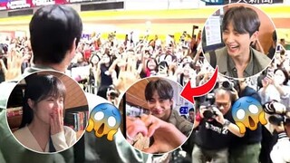 Byeon Woo Seok MOBBED at the Airport. Both in Korea and in Taiwan|| Kim Hye Yoon REACTION 😱