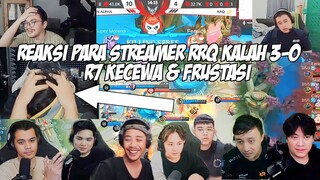 REAKSI PARA STREAMER RRQ KALAH 3-0 DARI BTR DI PLAYYOFF MPL || SEMUA GA NYANGKA R7 FRUSTASI