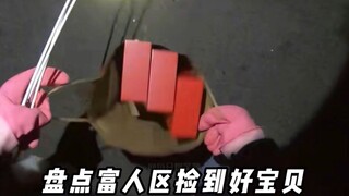 在富人区里翻垃圾桶的刺激场面 #垃圾堆寻宝 #捡垃圾