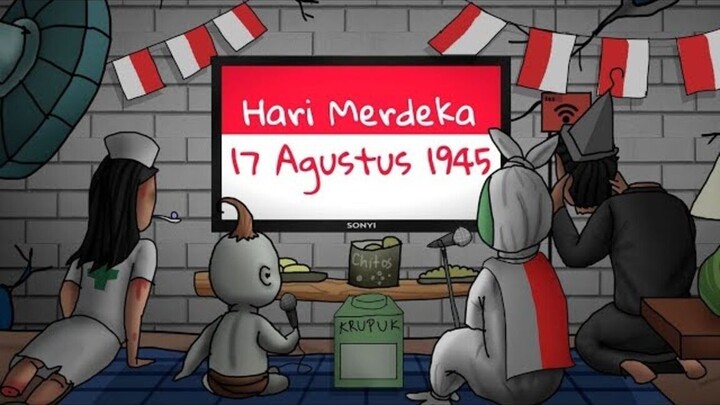 Hari Merdeka - 17 Agustus cover versi 10 Animator Indonesia  Kartun Lucu Rizky R